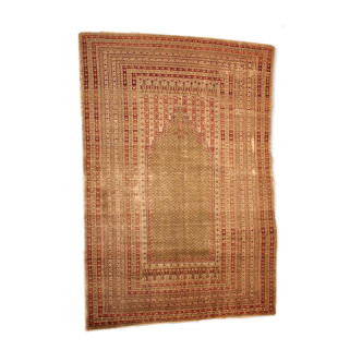 Ancient Turkish carpet Ghurdes handmade 152cm x 222cm 1870s