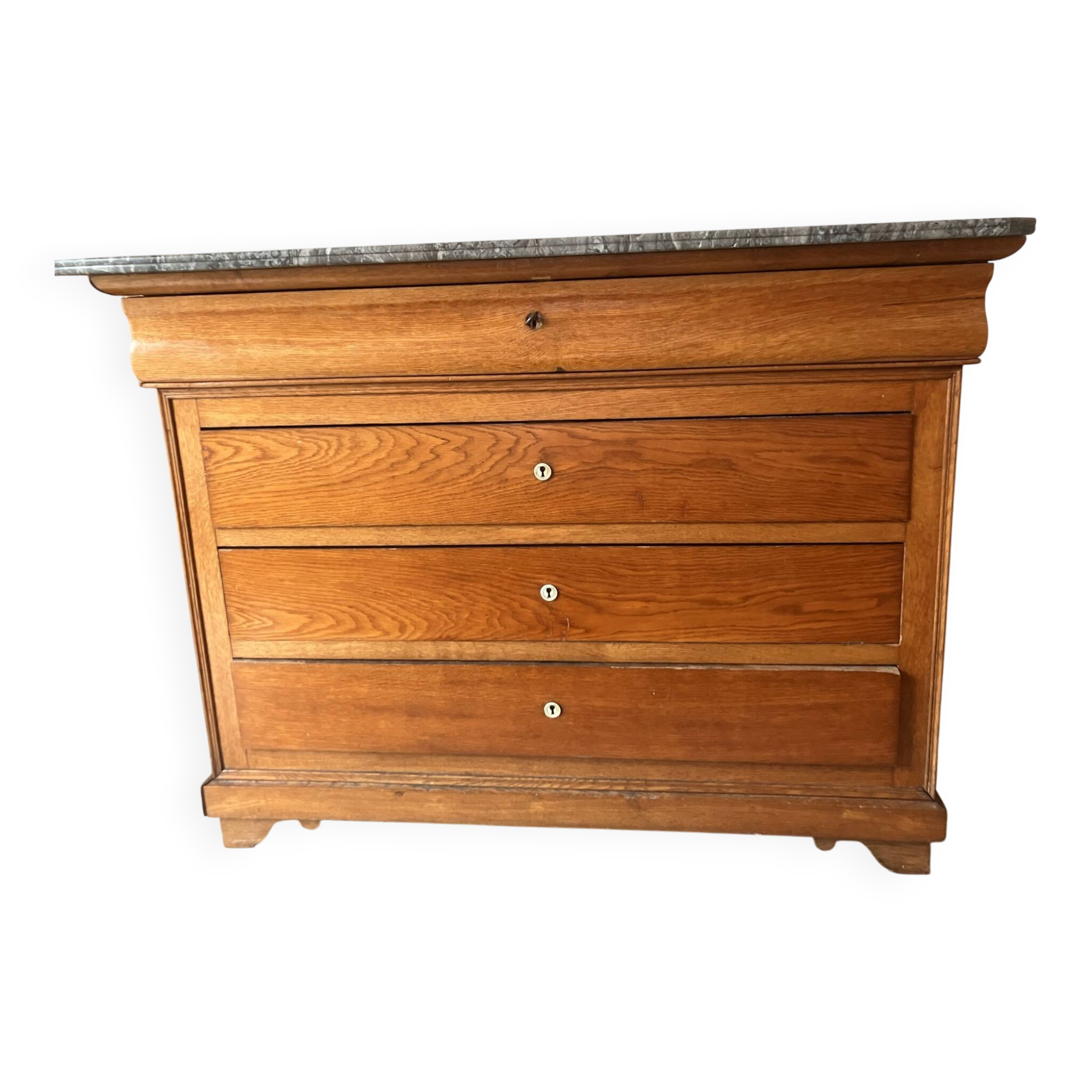 Louis Philippe style commode with marble top