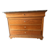 commode style Louis Philippe dessus en marbre
