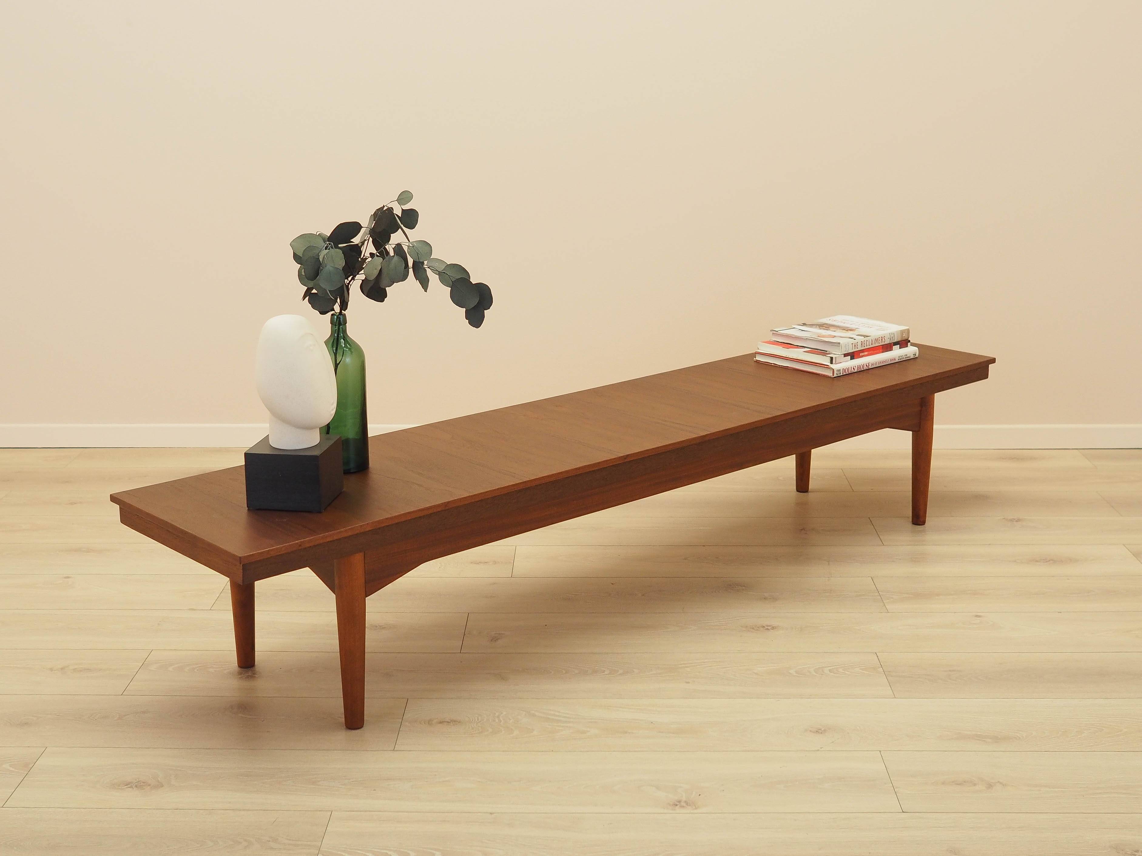 Teak lowboard, Danish design, 1970s, made in Denmark