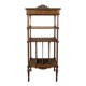 Louis XVI style music cabinet in carved wood with caning, 19th century.