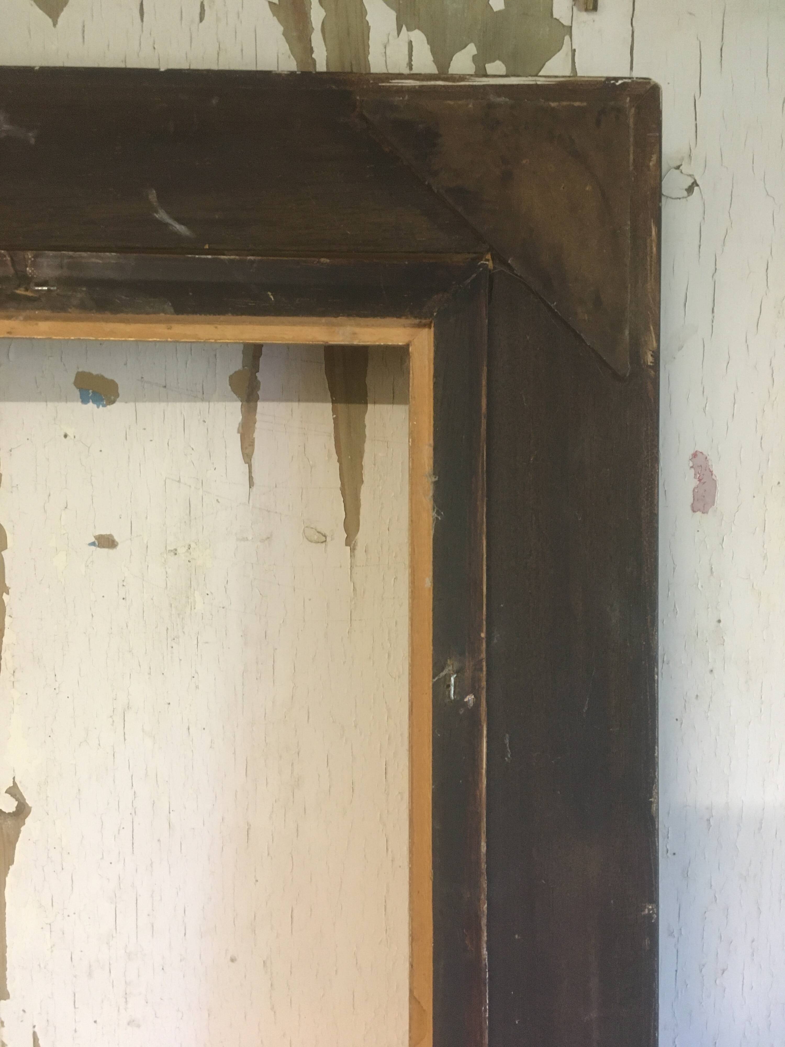 Golden frame in wood and stucco 110x78