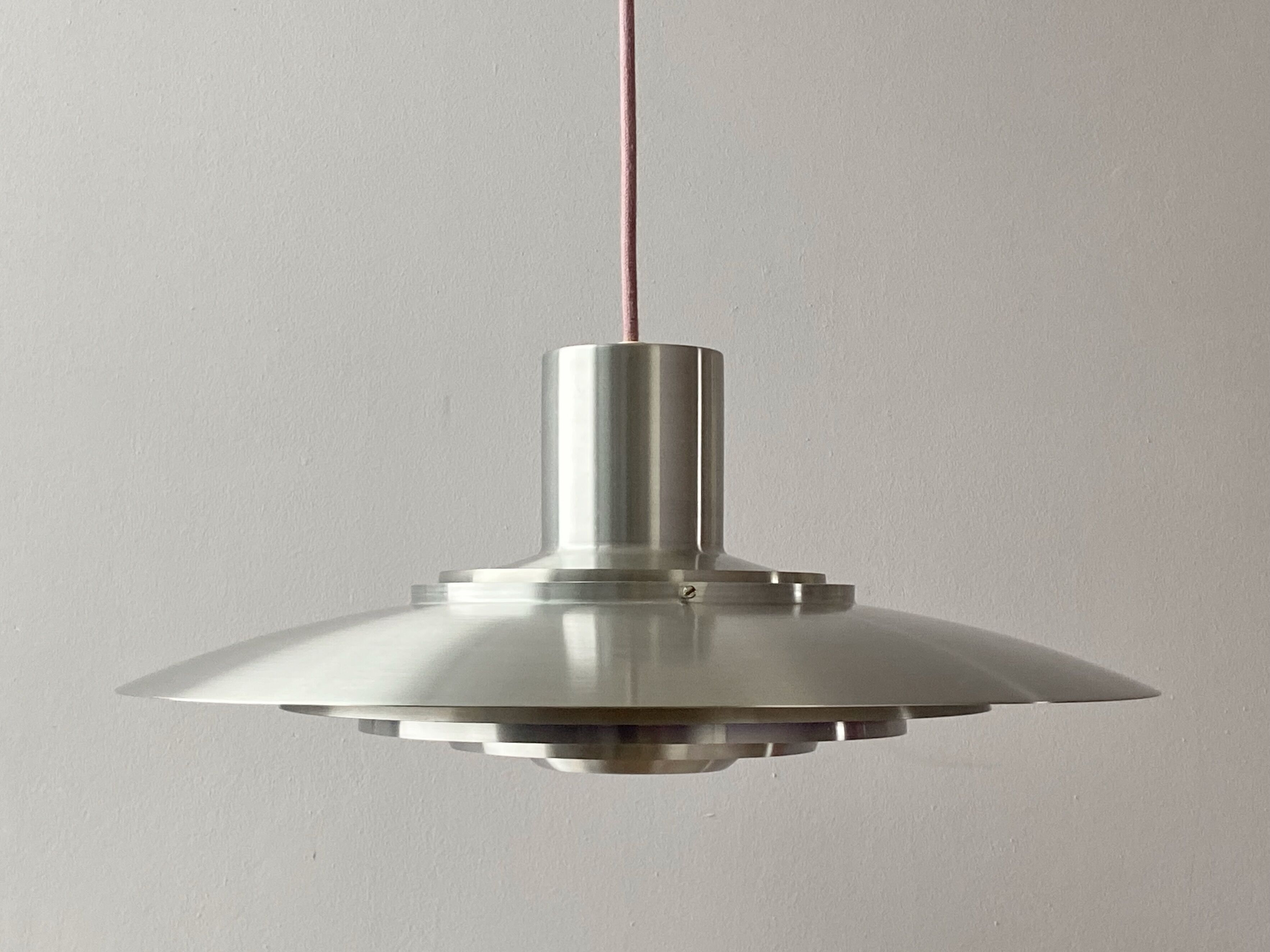 Silver Purple Preben Fabricius & Jørgen Kastholm Pendant Lamp Nordisk Solar