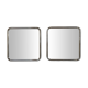 Pair of chrome tube mirrors