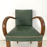 50's vintage green bridge chair