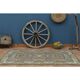1970s Turkish Oushak Handmade Wool Cotton Brown Area Rug 183x248