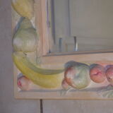 Vintage mirror year 70 80 Decorative Plaster Fruit Decorations
