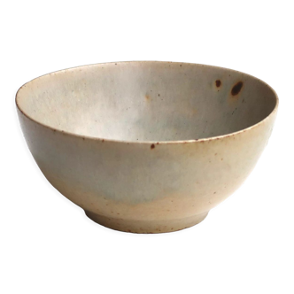 Beige stoneware bowl by Roger Jacques, 70s