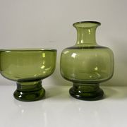 Pair of 1960’s danish glass by Per Lutken