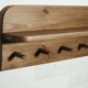 Handcrafted wall coat rack