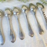 Set of 6 mismatched vintage soup spoons