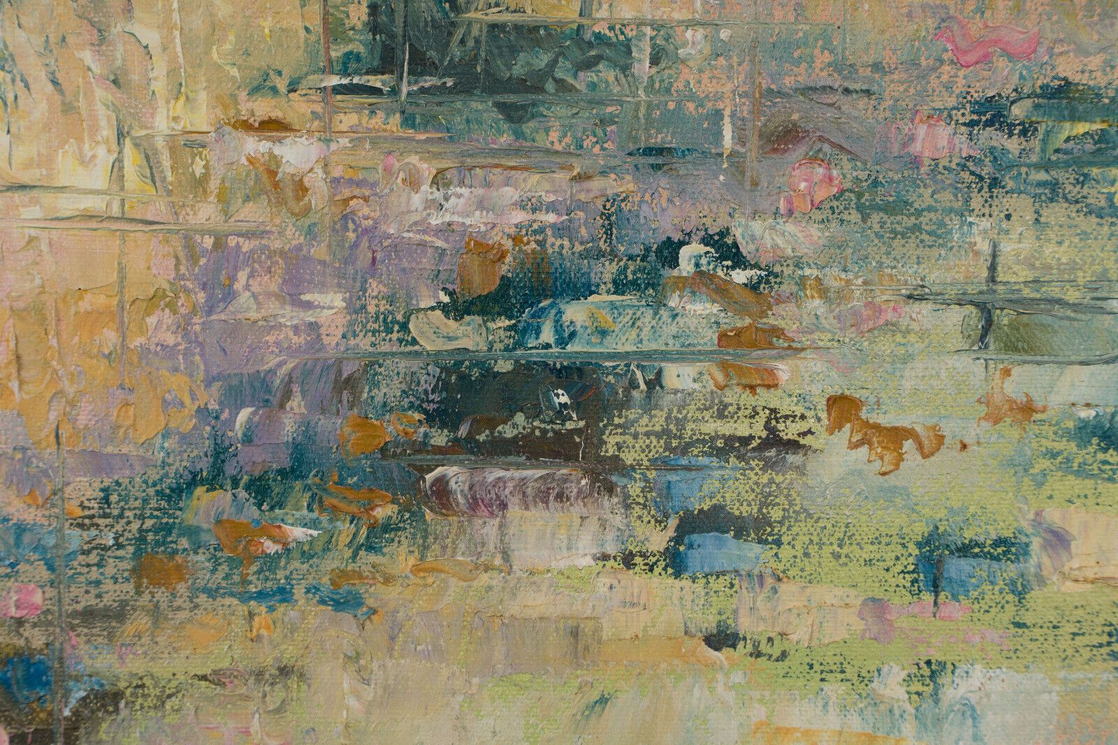 Oil on canvas Chemin en Automne by Yannick Desnos Guémené-Penfao XXe