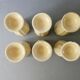 6 mazagrans in barbotine, melon, 70s