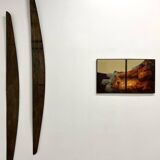 Modernist diptych, oil on canvas