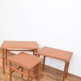 Mid-Century Danish Teak Nesting Tables, Set of 3