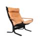 Ingmar Relling leather Siesta lounge chairs, Westnofa 1970s