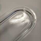 Vintage moulded glass butter