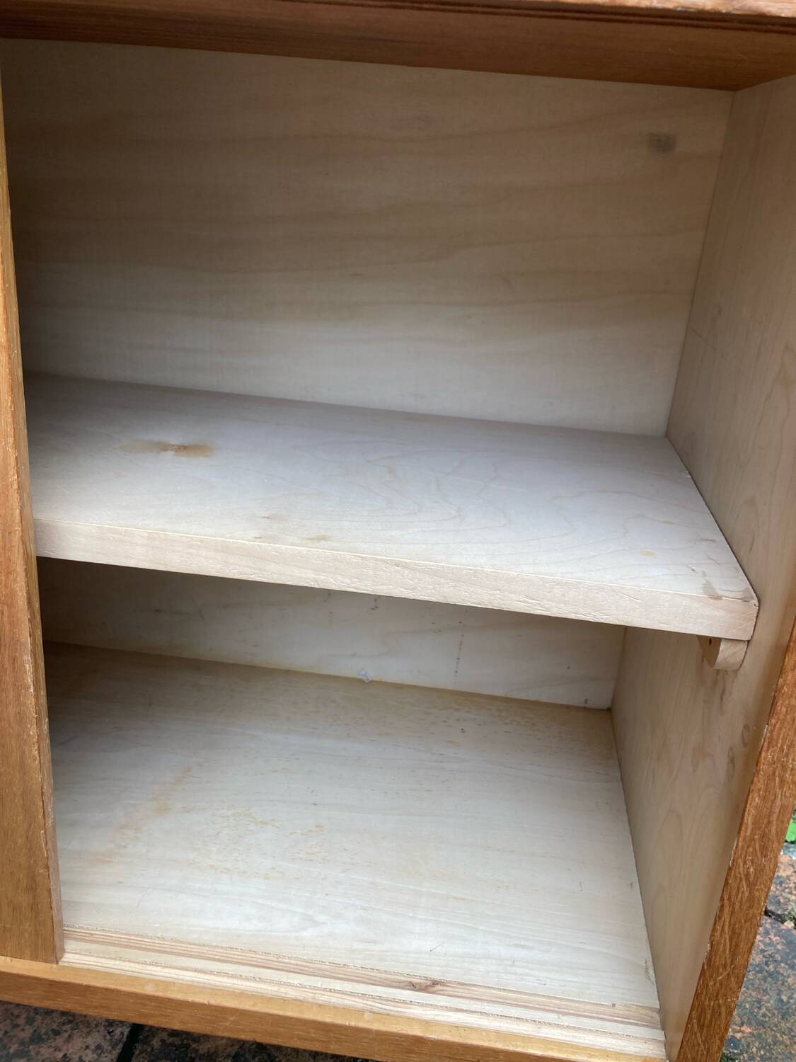 Vintage glass shelf