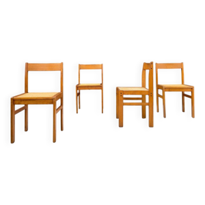 Chaises en frêne et