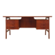 Teak desk, Danish design, 1970s, manufacture: Omann Jun