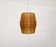 Lampe Suspension Cocoon en Bois du Milieu du Siècle