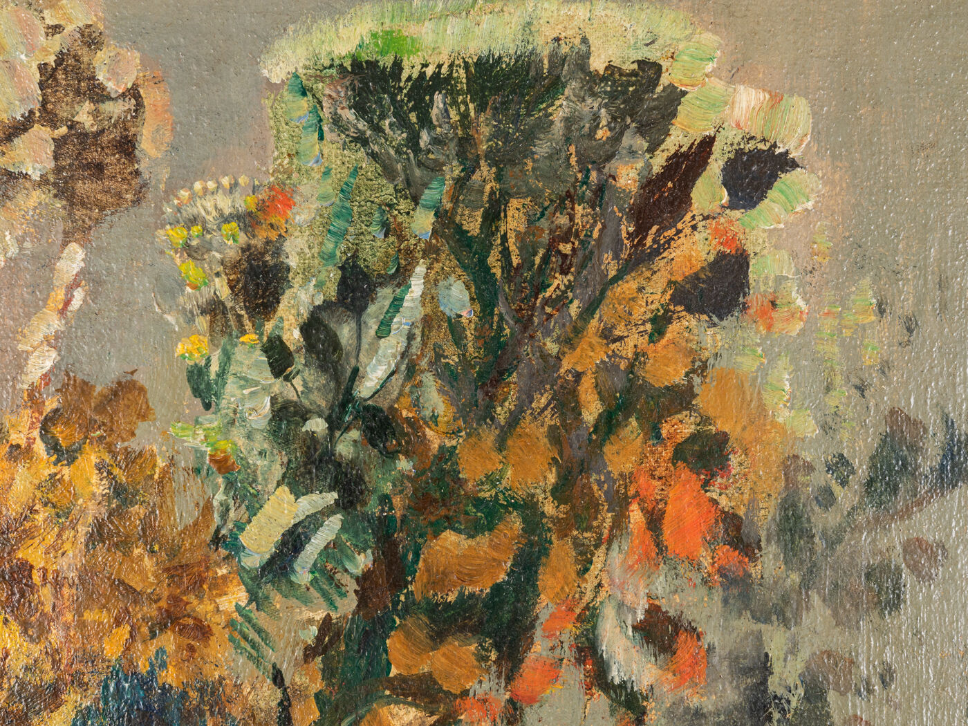 Colorful art déco flower bouquet, 53 x 68 cm