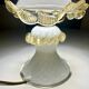 Vintage Murano glass lamp in white and amber opal – Italy, 1970s.