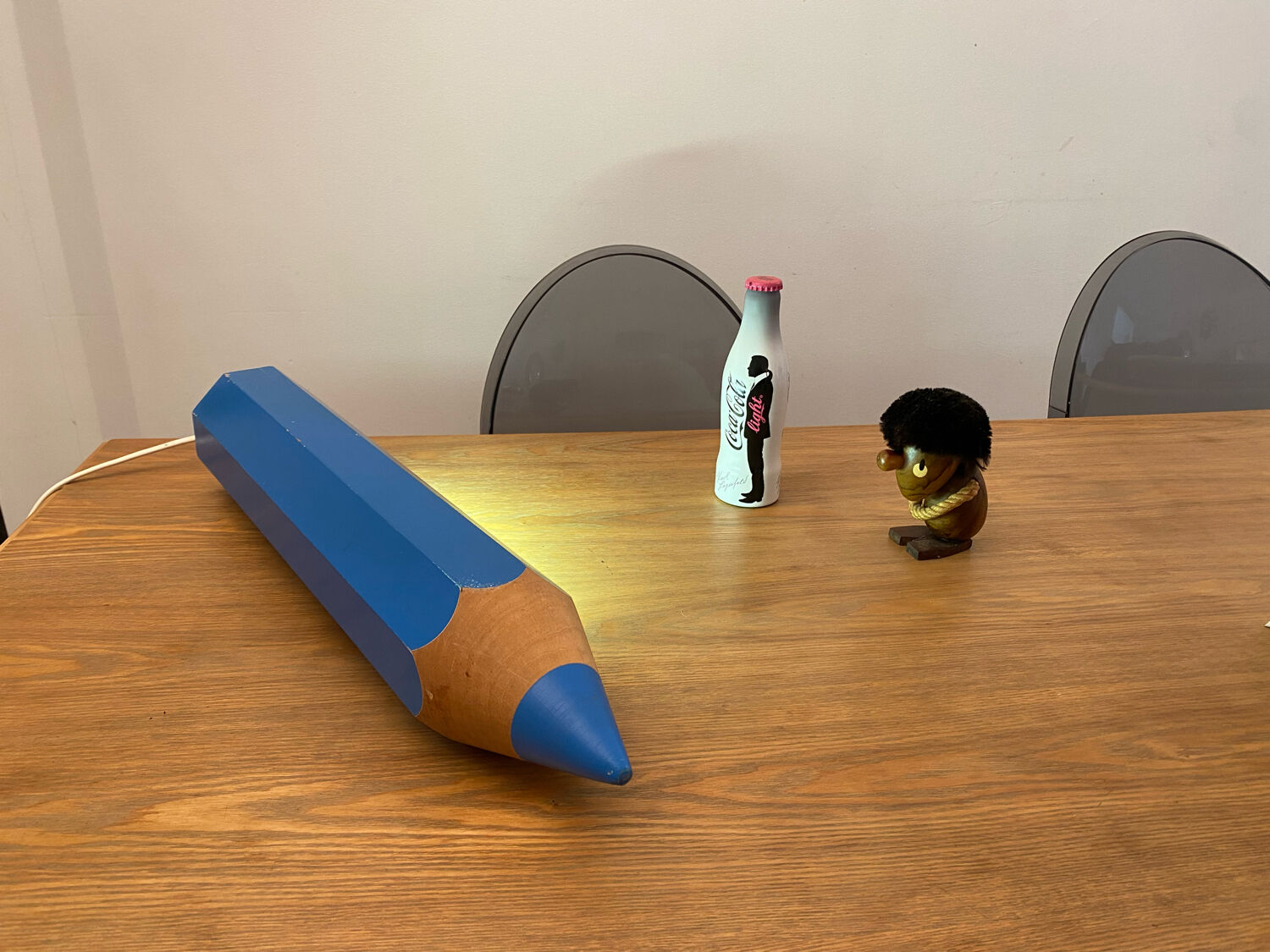 Stone pencil lamp Sala for Vilac Vintage minimalist 80s