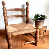 Chaise basse coin de feu