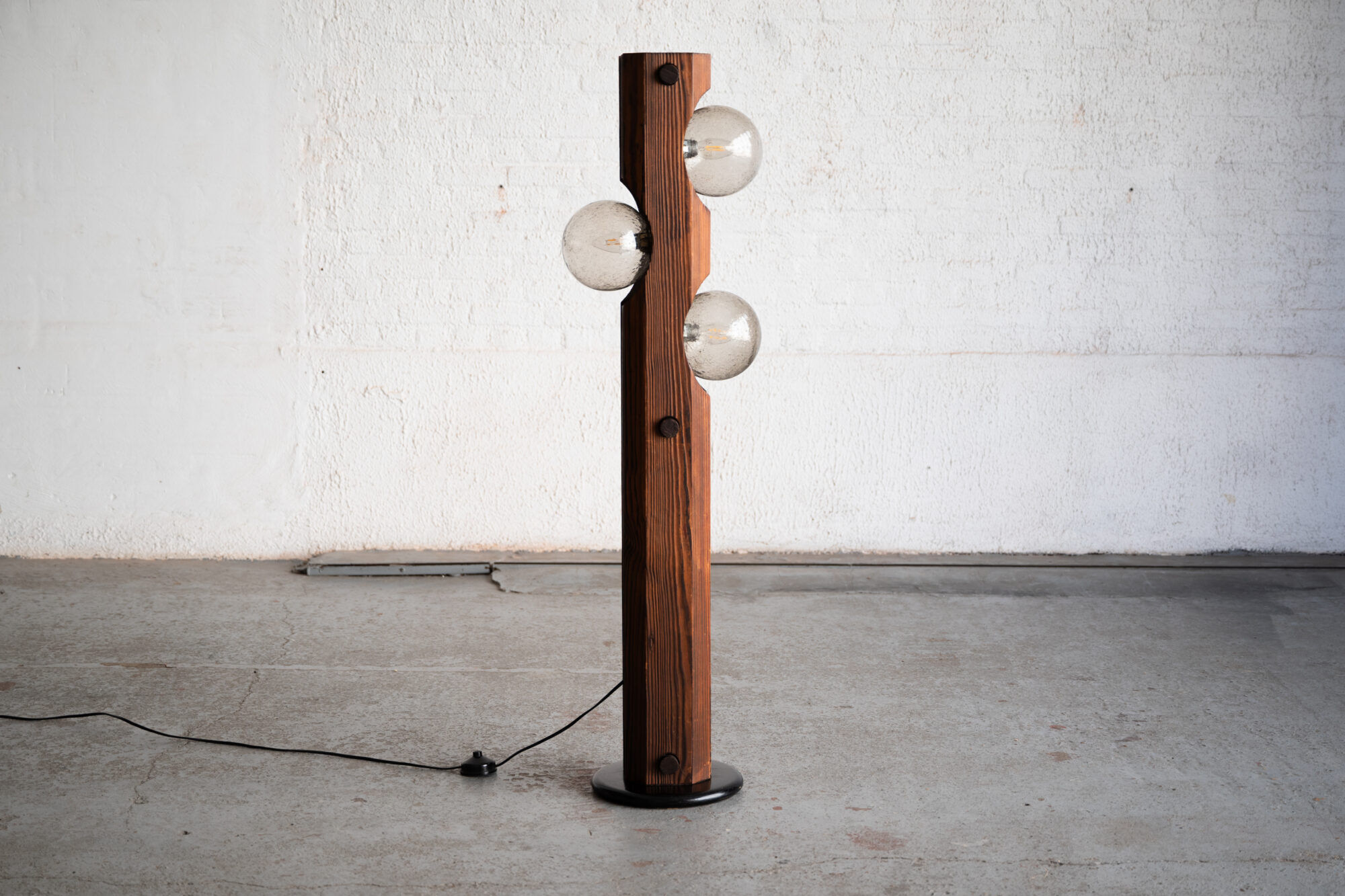 Brutalist floor lamp by Temde Leuchten