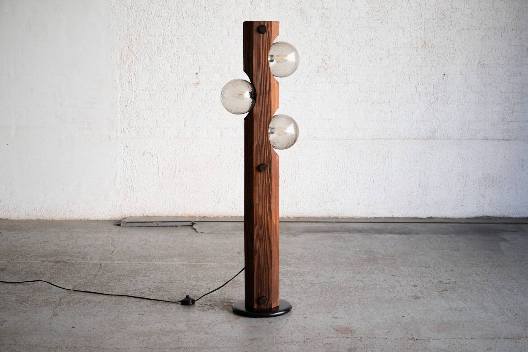 Brutalist floor lamp by Temde Leuchten