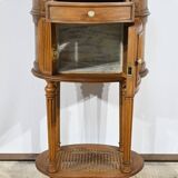 Small Beech Drum Table, Louis XVI style – 1920