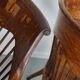 Paire de chaises de bureau de bureau en chêne édouardien anglais