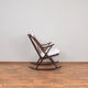 Danish teak & boucle rocking chair by Frank Reenskaug for Bramin