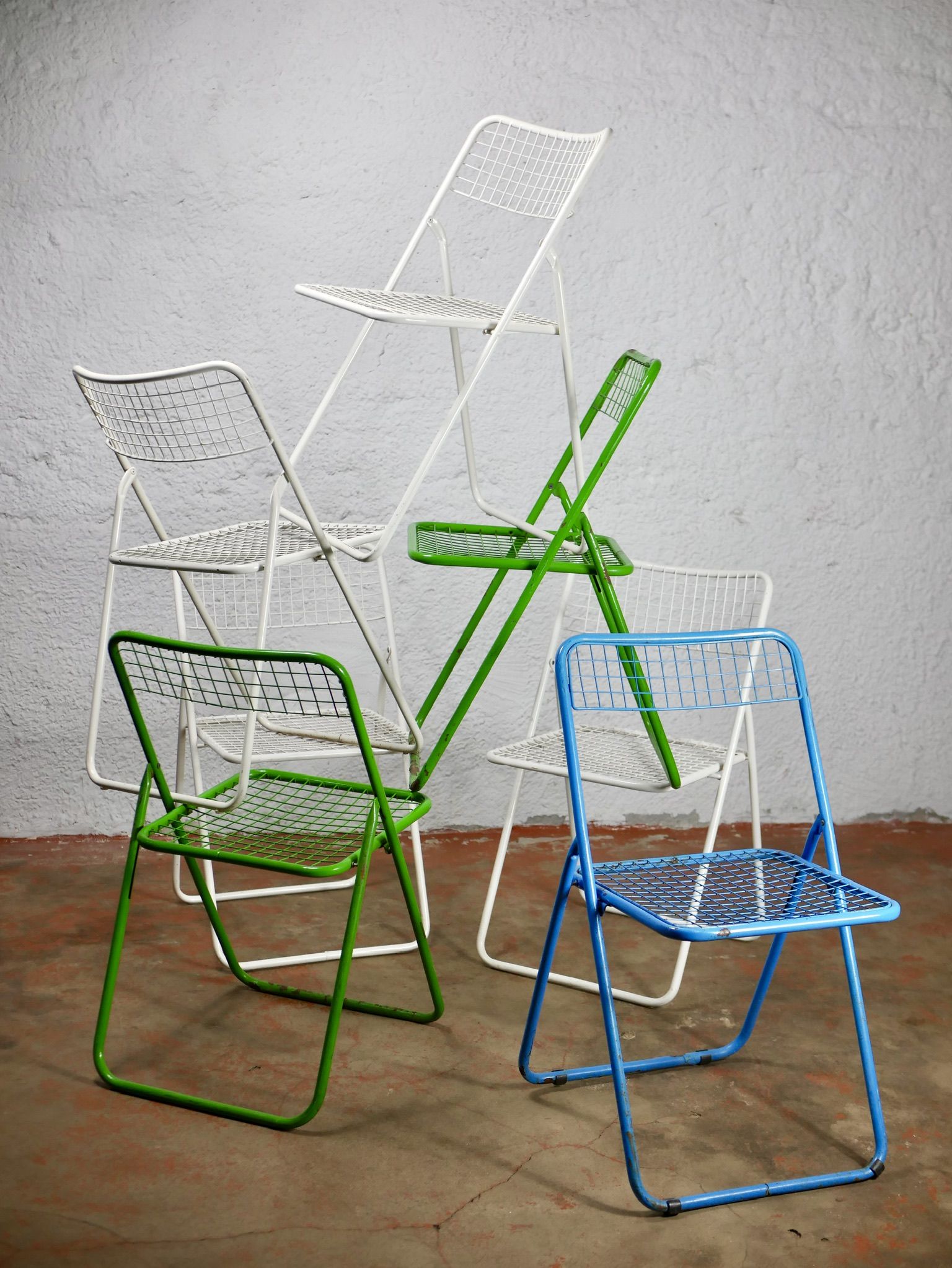 Série de 4 chaises Ted Net Niels Gammelgaard pour Ikea
