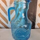 Vintage blue orangeade service