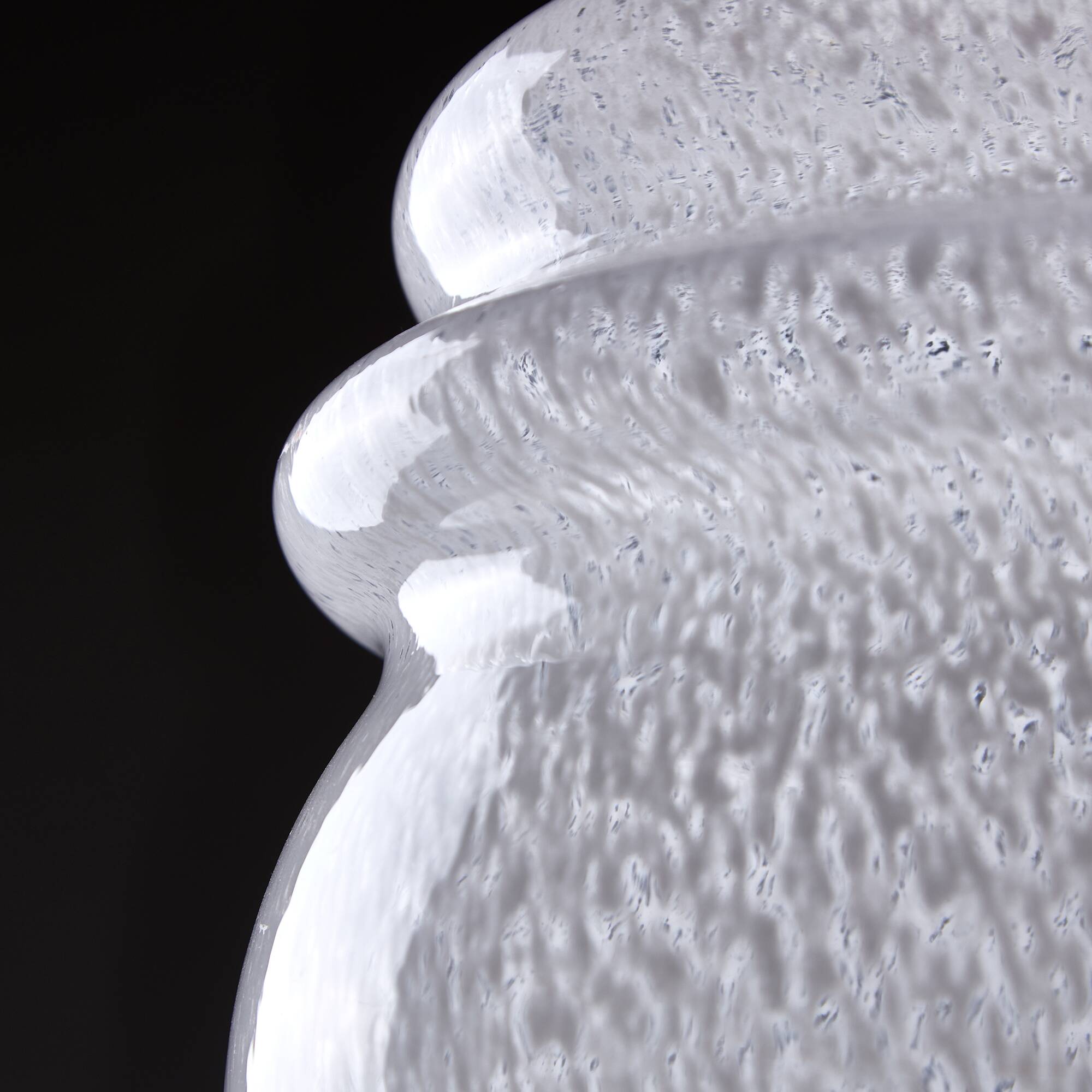 Lampe de table avec base en laiton et verre de Murano