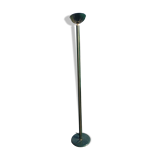 Lampadaire halogène en métal et laiton vert, style art déco avec variateur