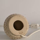 Mid-Century Modern Brown Speckled Stoneware Table Lamp by EGO, Sweden 1960s