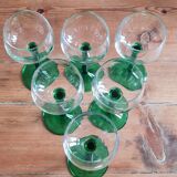 White wine glasses Alsace