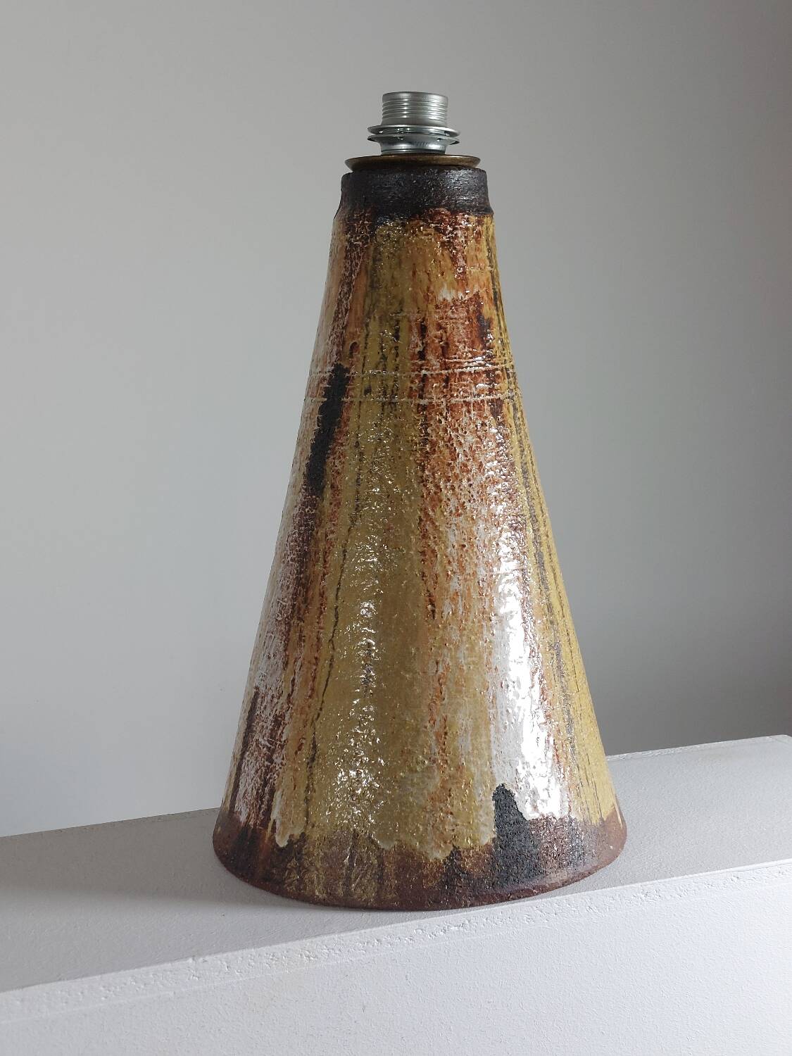 Vintage mid century ome of a kind ceramic lamp base