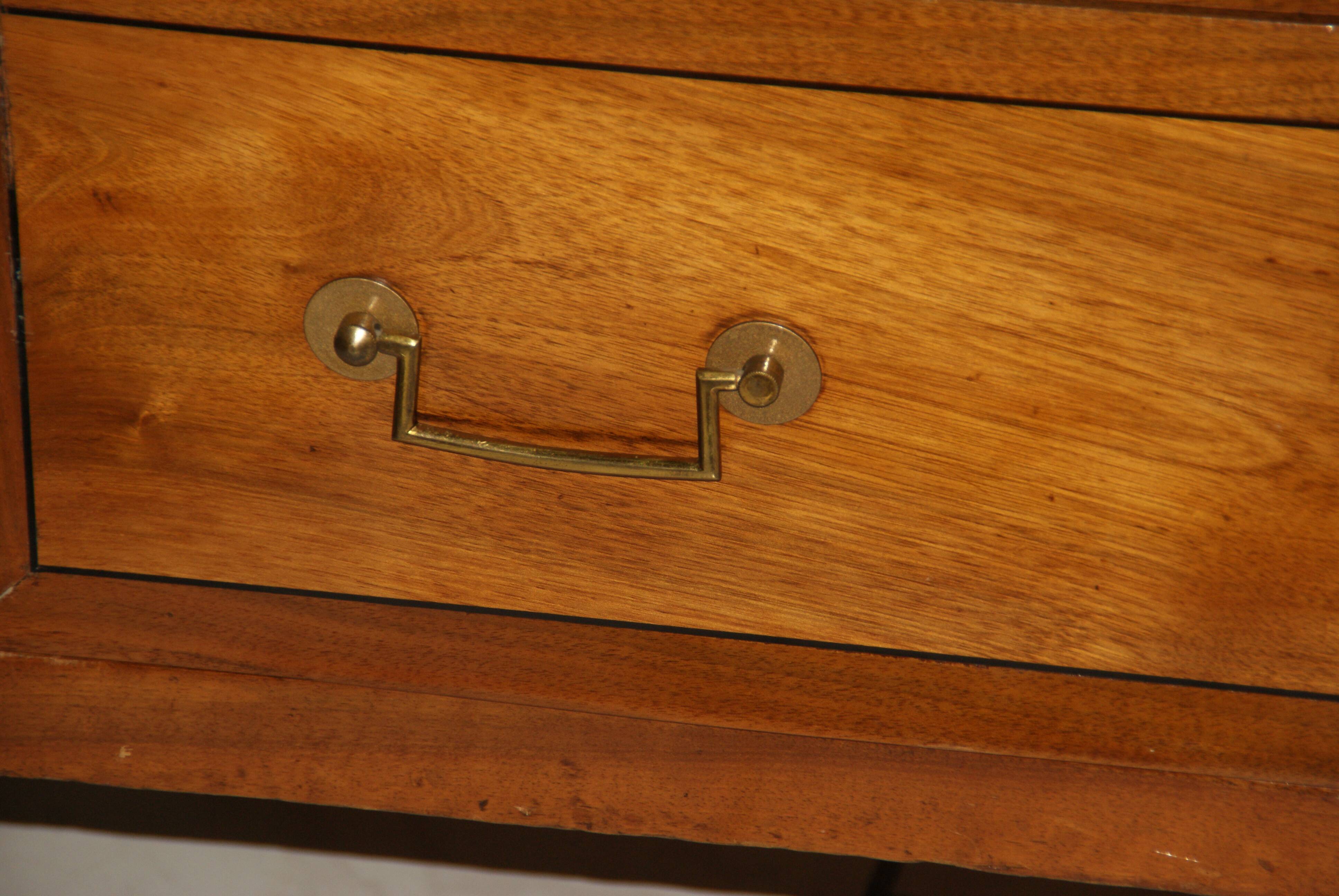 Louis XVI period light mahogany secretary