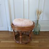 Rattan pouf