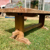 Solid oak monastery table