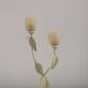Vintage Italian Double Light Table Lamp Green Leaves Glass Shades
