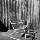 Vintage chair in steel wire on sled base, 1970s