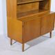Buffet vitrine vintage en bois de cerisier, commode vintage, 1960