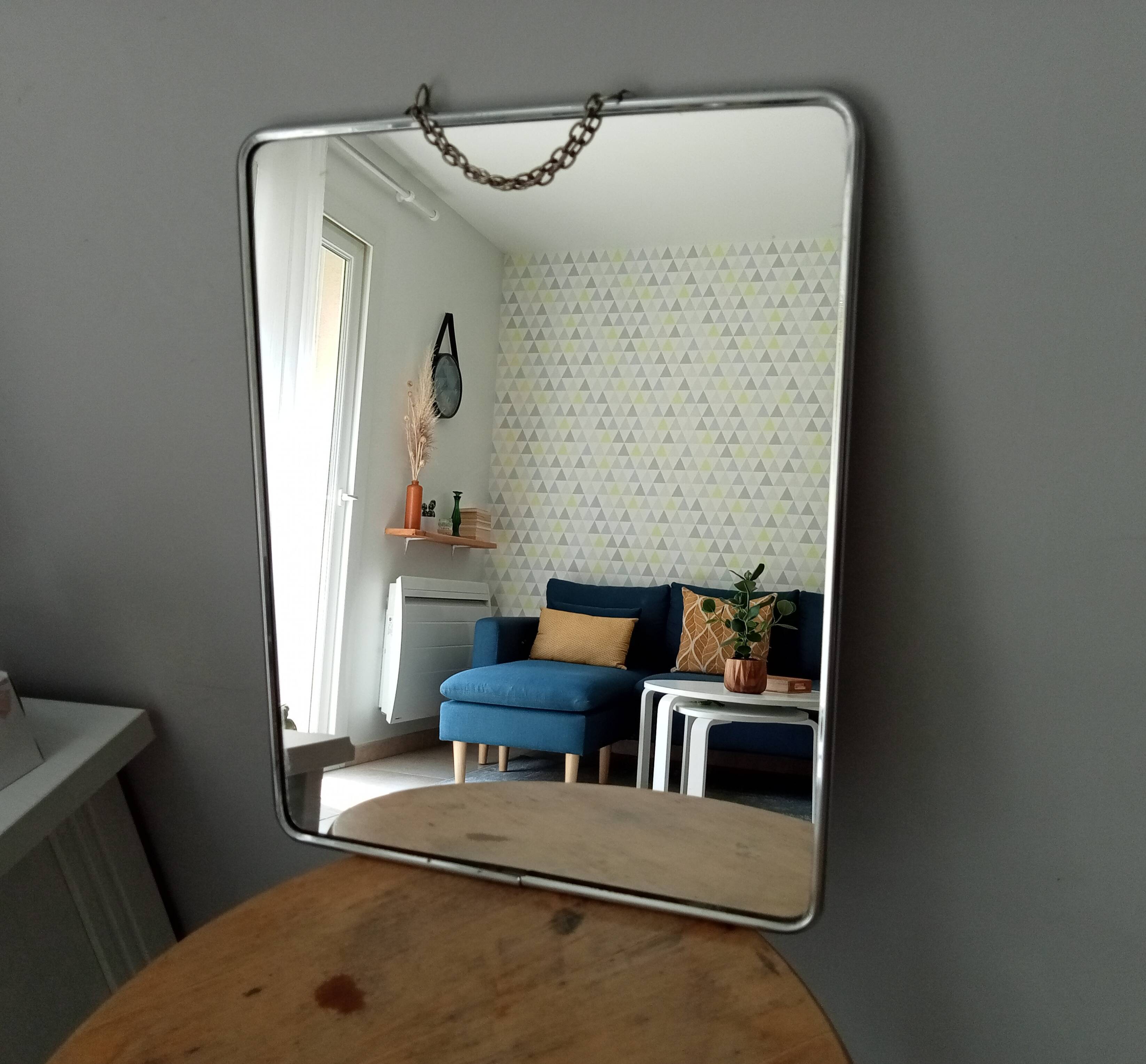 Vintage barber mirror 60s
