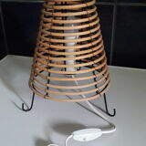 Rattan table lamp