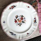 Ancien plat rond Sarreguemines Marly
